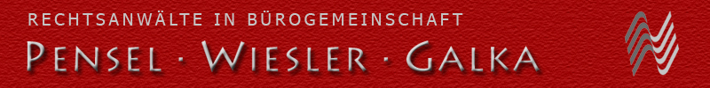 Logo Kanzlei Pensel, Wiesler & Galka Sahin